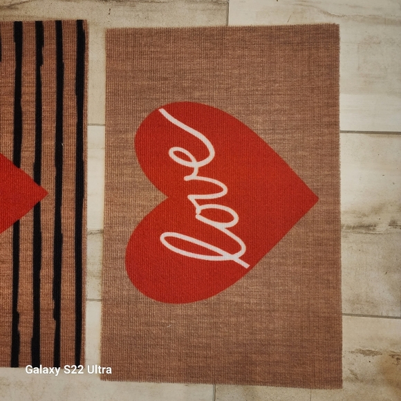 DOOR MAT (VALENTINE'S) set of 3 NWT - Picture 4 of 6